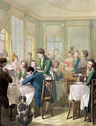 Le Restaurant au Palais Royal, 1831 - Georg Emanuel Opitz